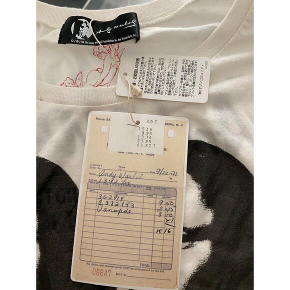 NWT very rare Andy Warhol double mona lisa T, size Small - Picture 4 of 5